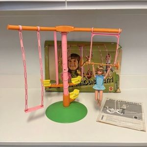 Vintage 1972 Pose ‘N Play Skipper and her Swing A Rounder Gym